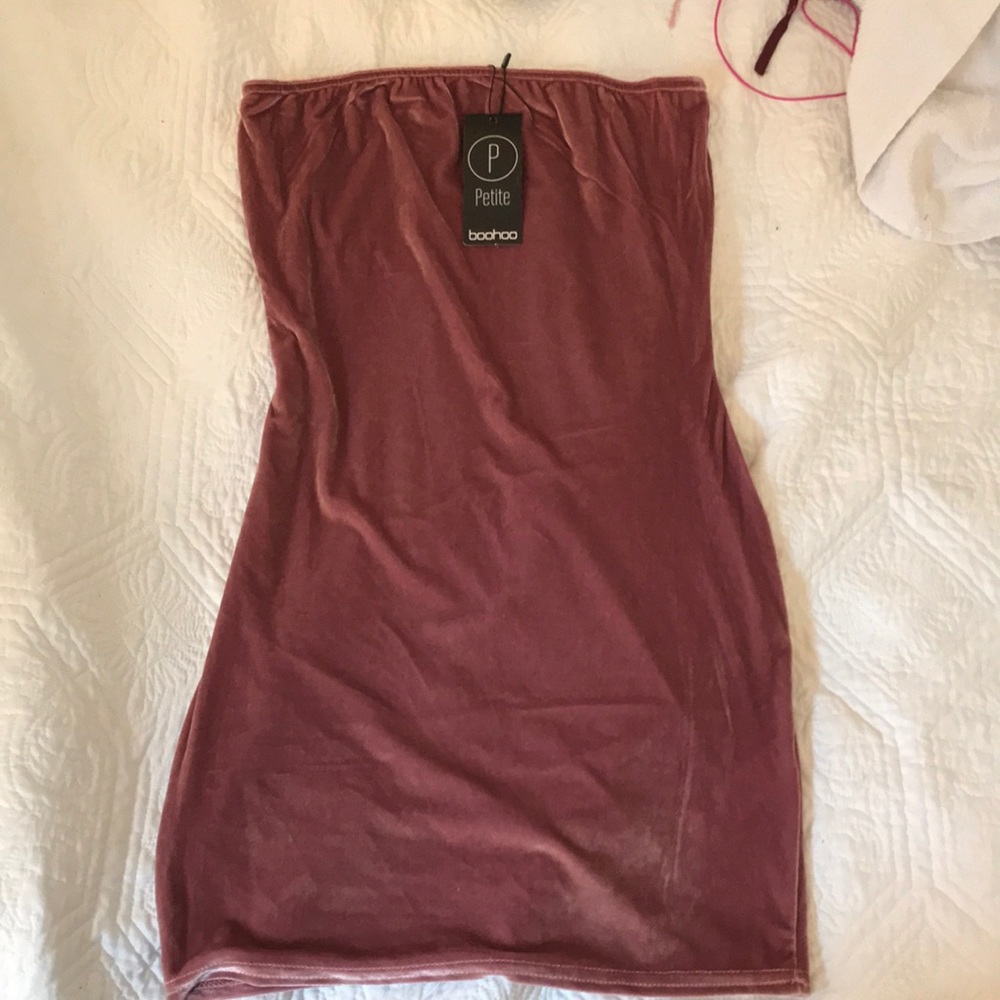 Velvet tube dress